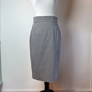 Pinup Couture Houndstooth Black and White Pencil Skirt